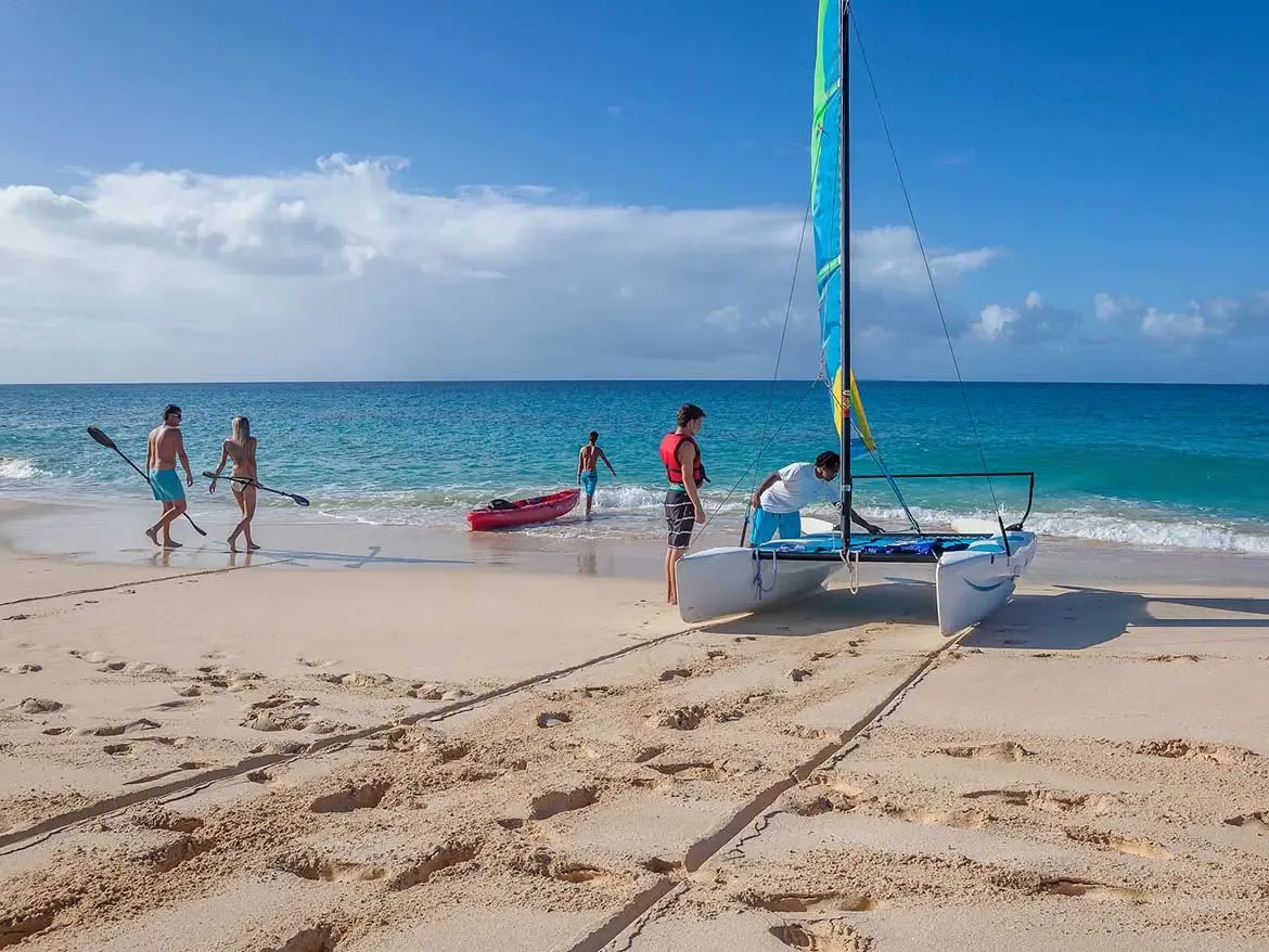 Enjoy direct access to a range of premium water sports, including catamaran sailing and kayaking, on the pristine white sands of Barnes Bay. Guests at Cerulean Villa experience the ultimate luxury beach lifestyle with personalized service for every Caribbean adventure.