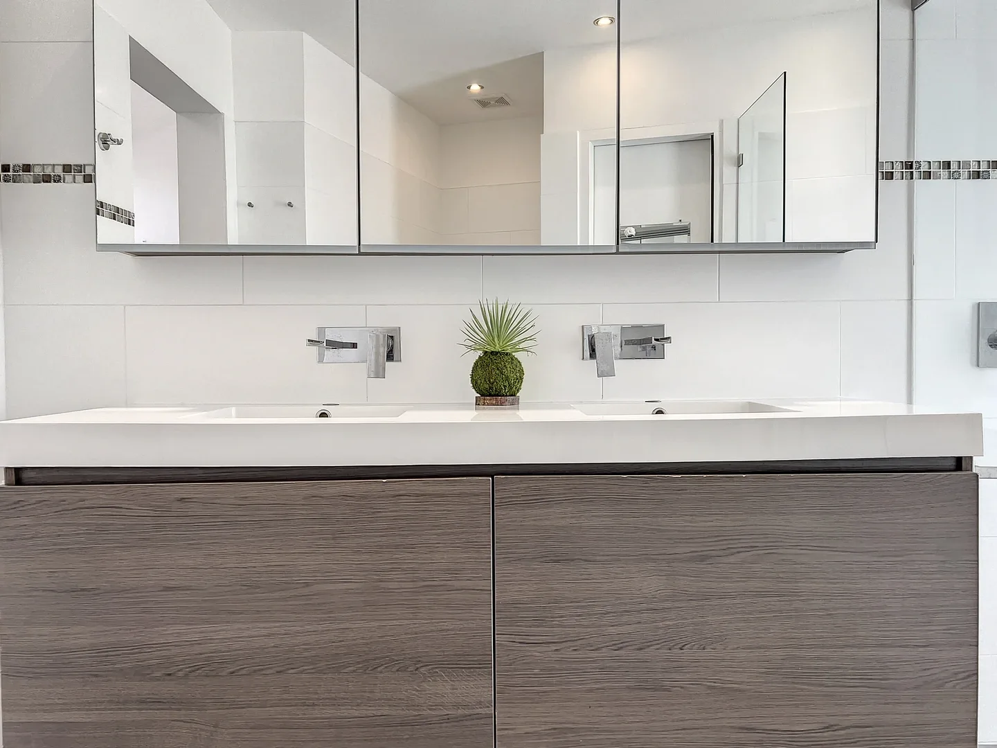Bathroom with double vanity