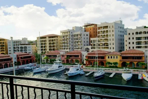 Breathtaking waterfront panorama with the marina and Caribbean horizon — postcard-perfect from every angle.