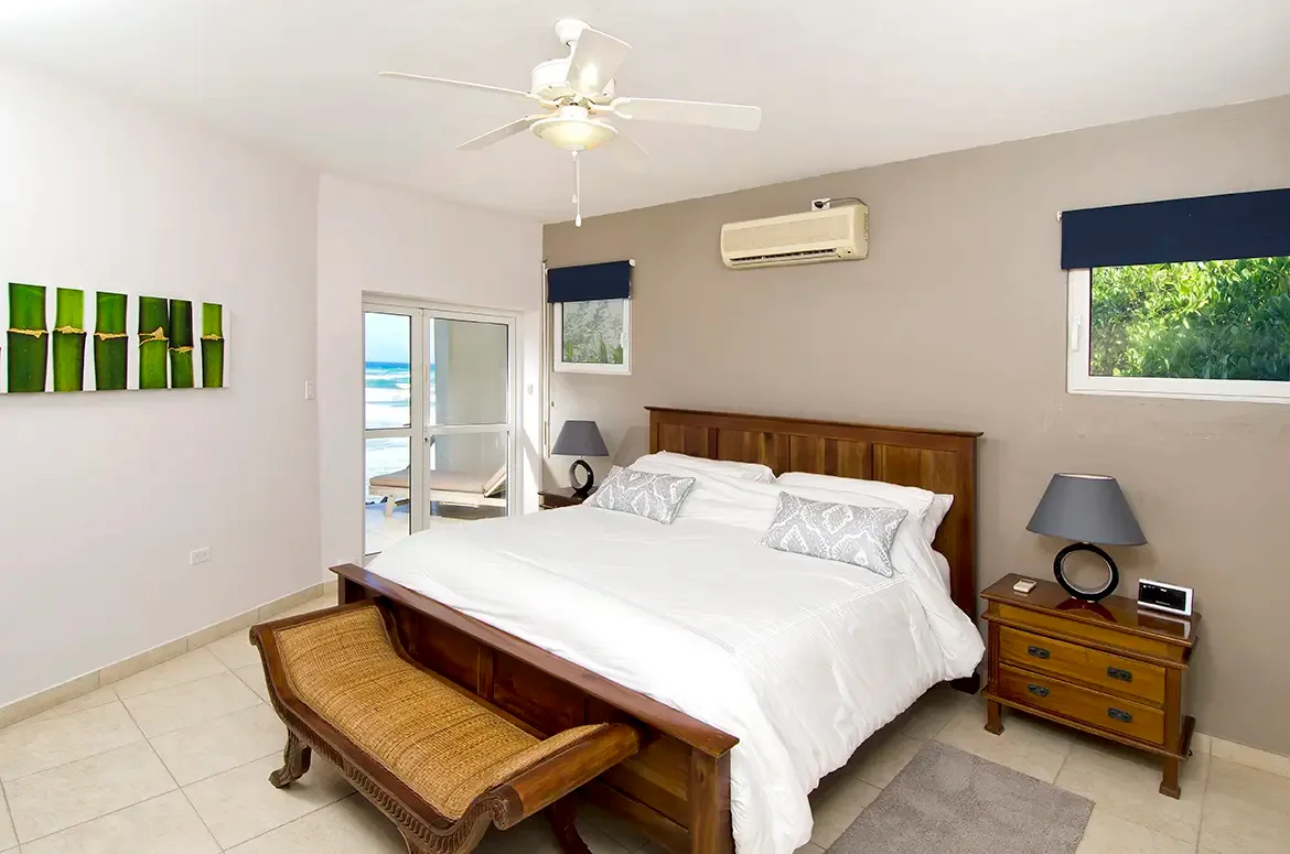 Open the master bedroom to your private patio and let the ocean sounds lull you to sleep.