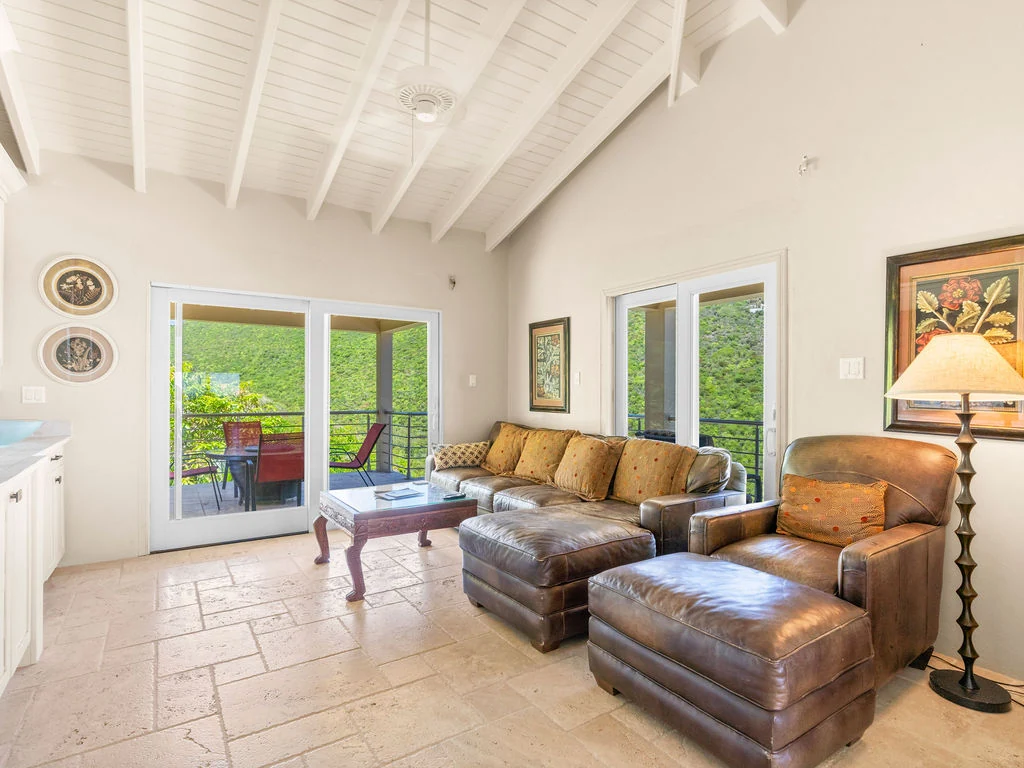 Family room with TV