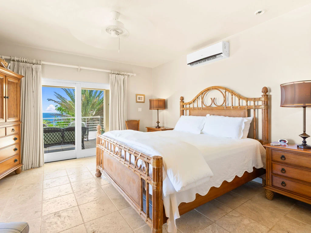 Master bedroom with ocean views