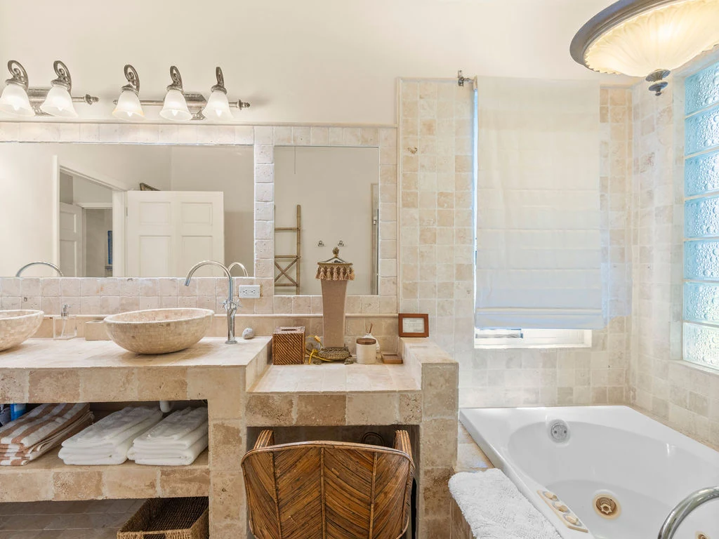 Master bathroom with soaking tub
