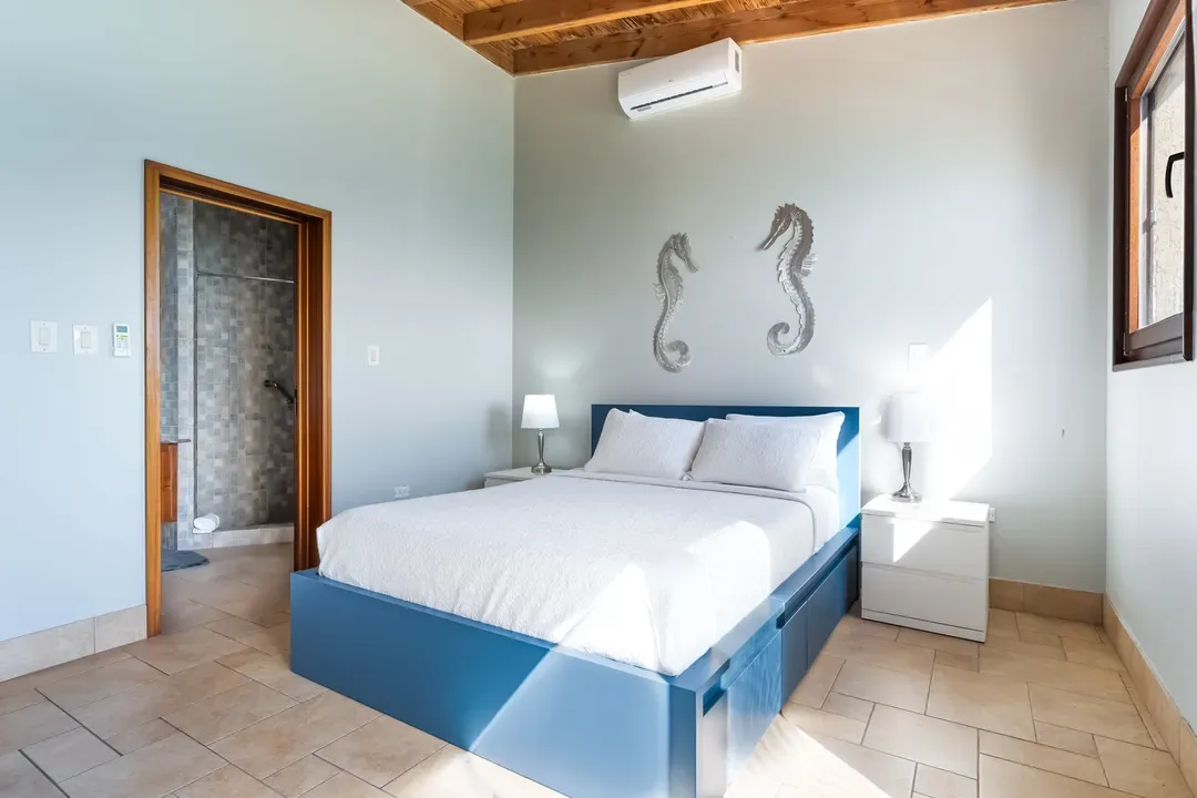 Seamless indoor-outdoor living — an en-suite bedroom with direct access to your mosaic-tiled bathroom sanctuary.