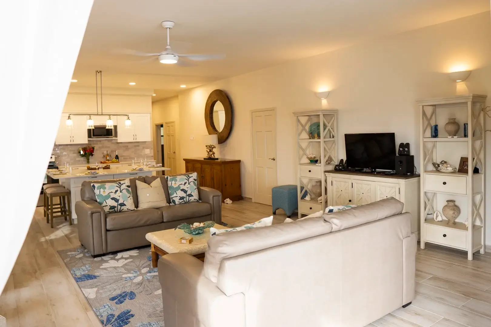 The heart of the villa — open concept living and kitchen designed for gathering.