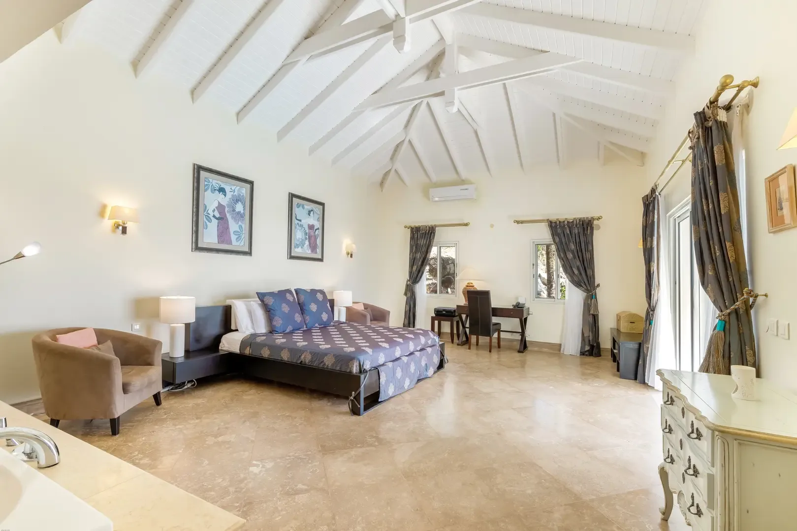 Wake up to your pool — your bedroom opens to pool terrace views.