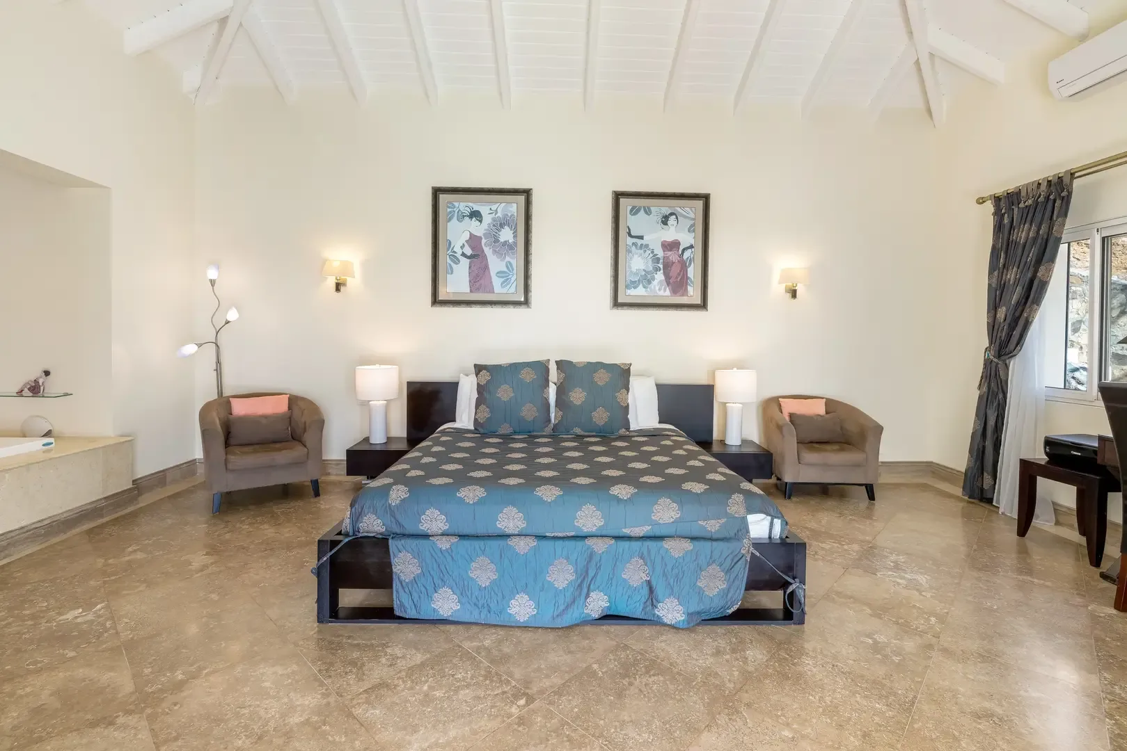 The great room opens to the terrace — light-filled living for gatherings.