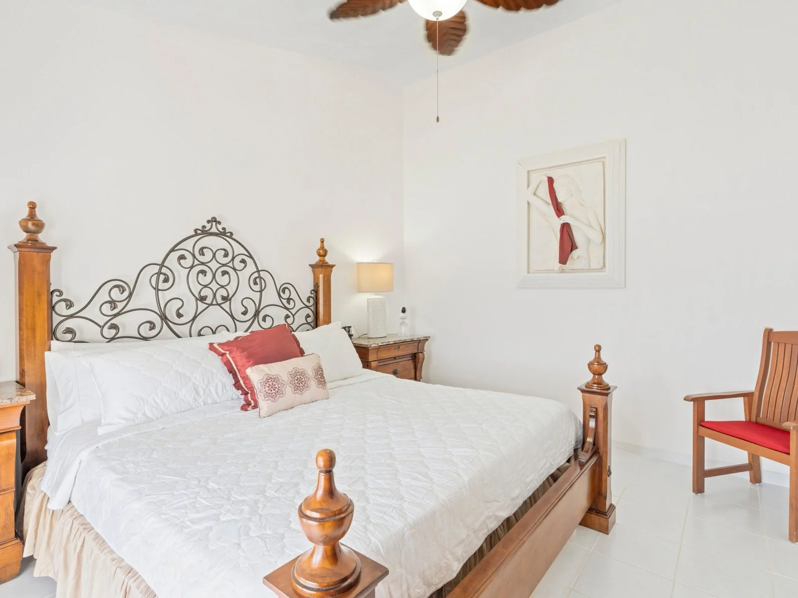 Upstairs master bedroom with ocean view
