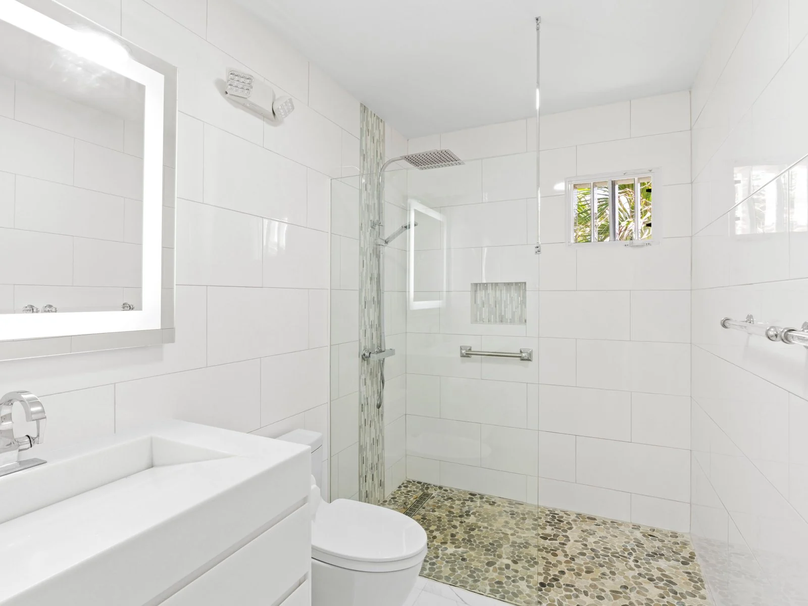 Bathroom with walk-in shower