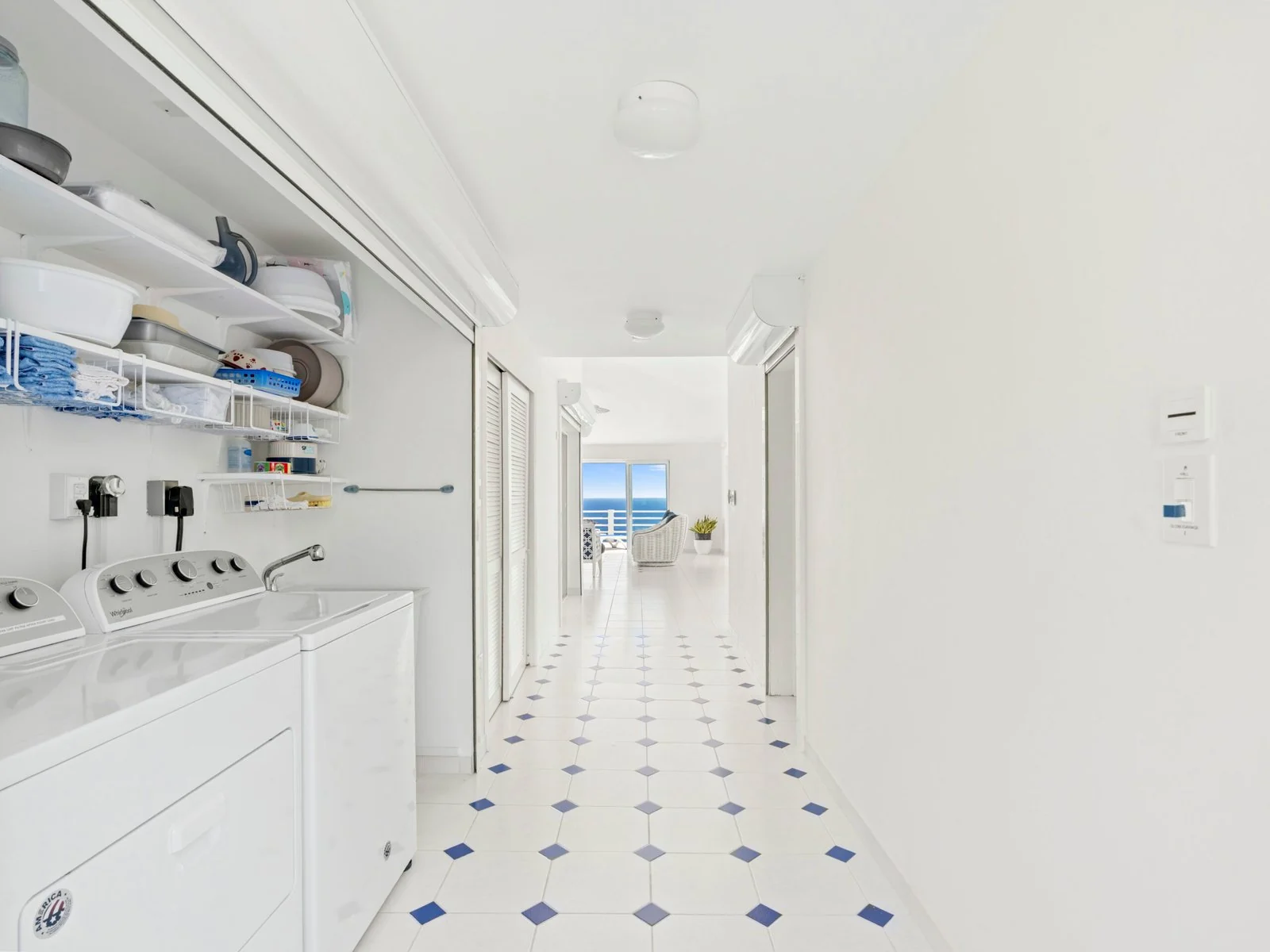 Washer and dryer area