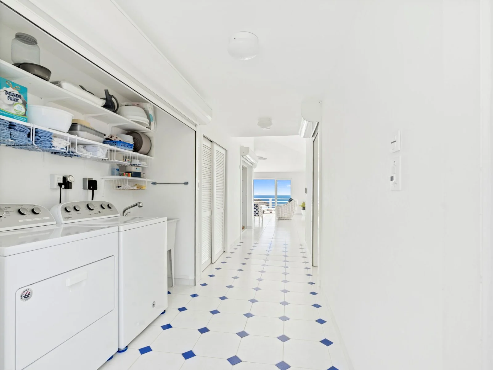 Washer and dryer area