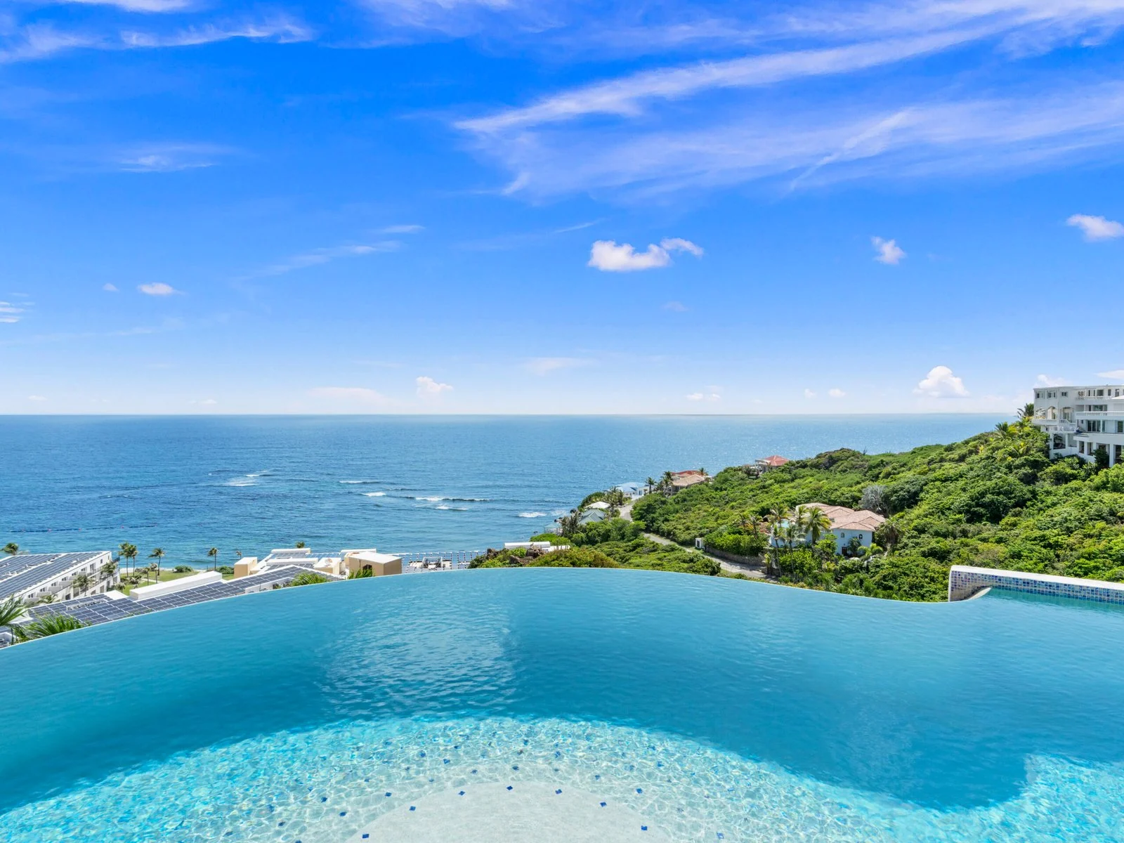 Infinity pool with sweeping ocean views