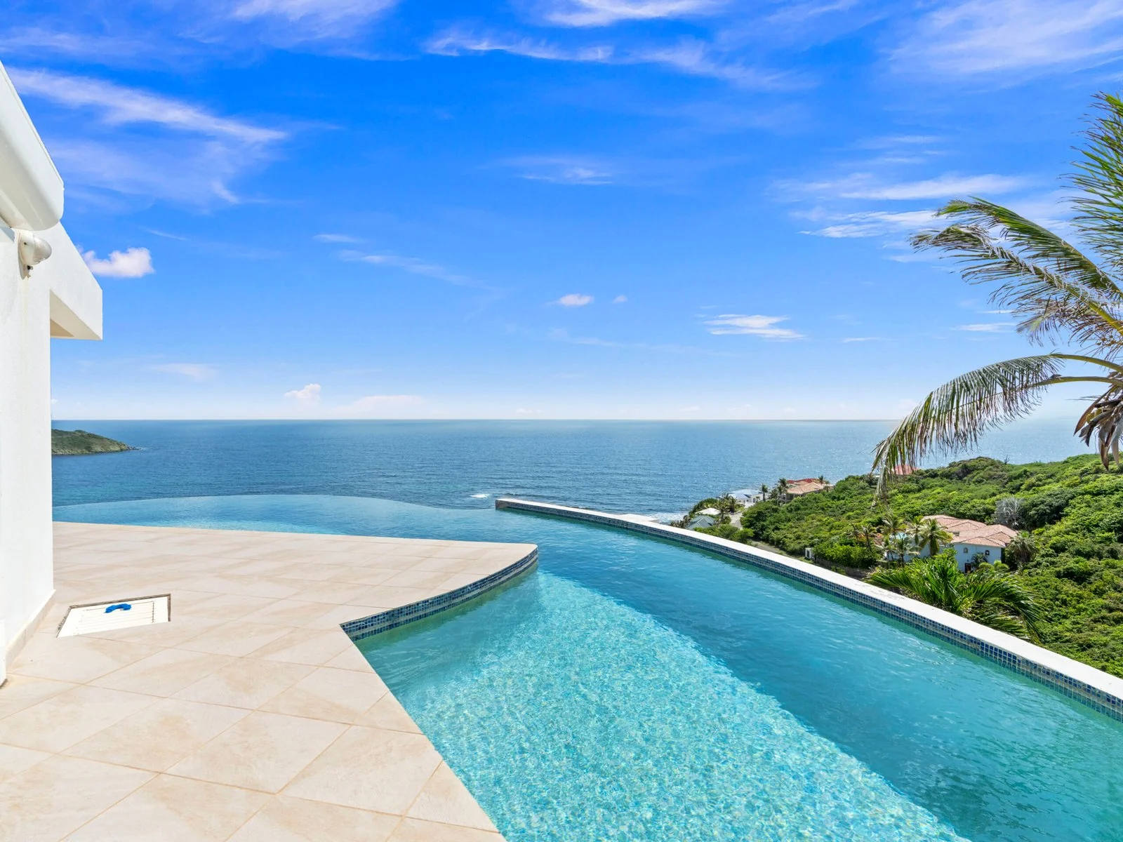 Infinity pool with sweeping ocean views