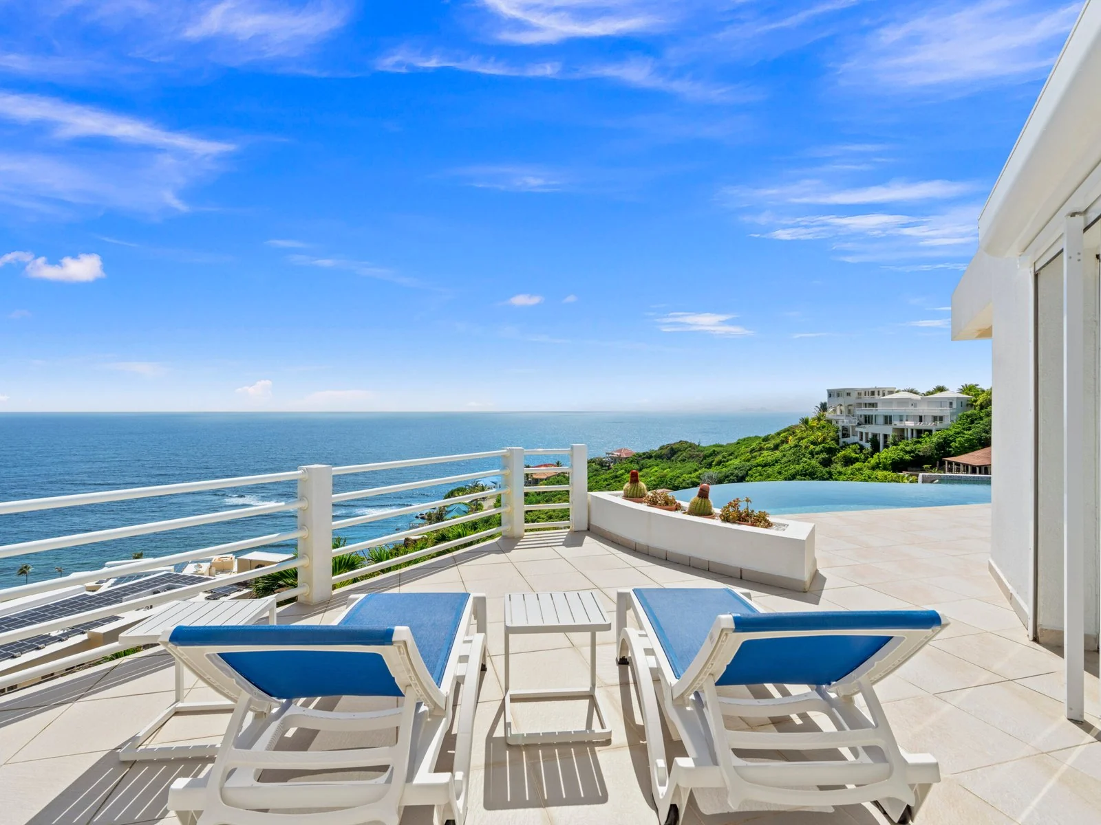 Pool terrace and outdoor dining area