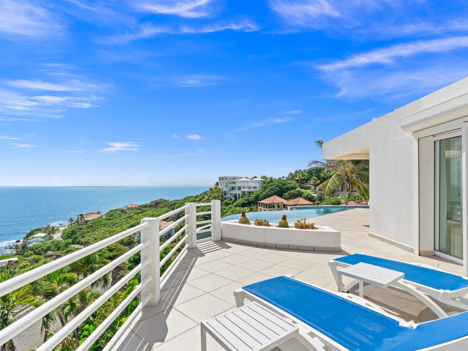 Pool terrace and outdoor dining area