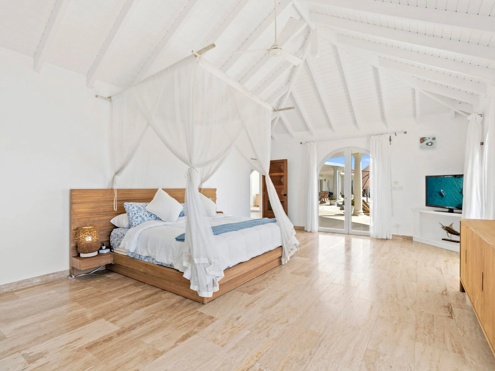 Master bedroom with king bed