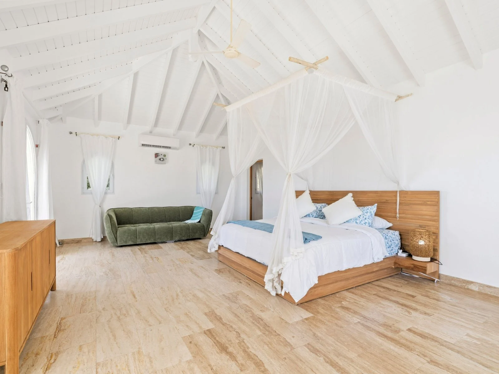 Master bedroom with king bed