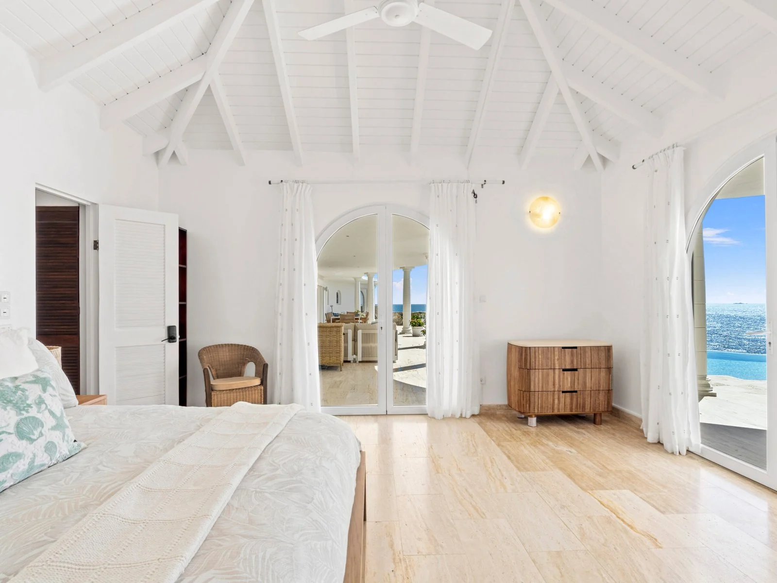 Master bedroom with king bed