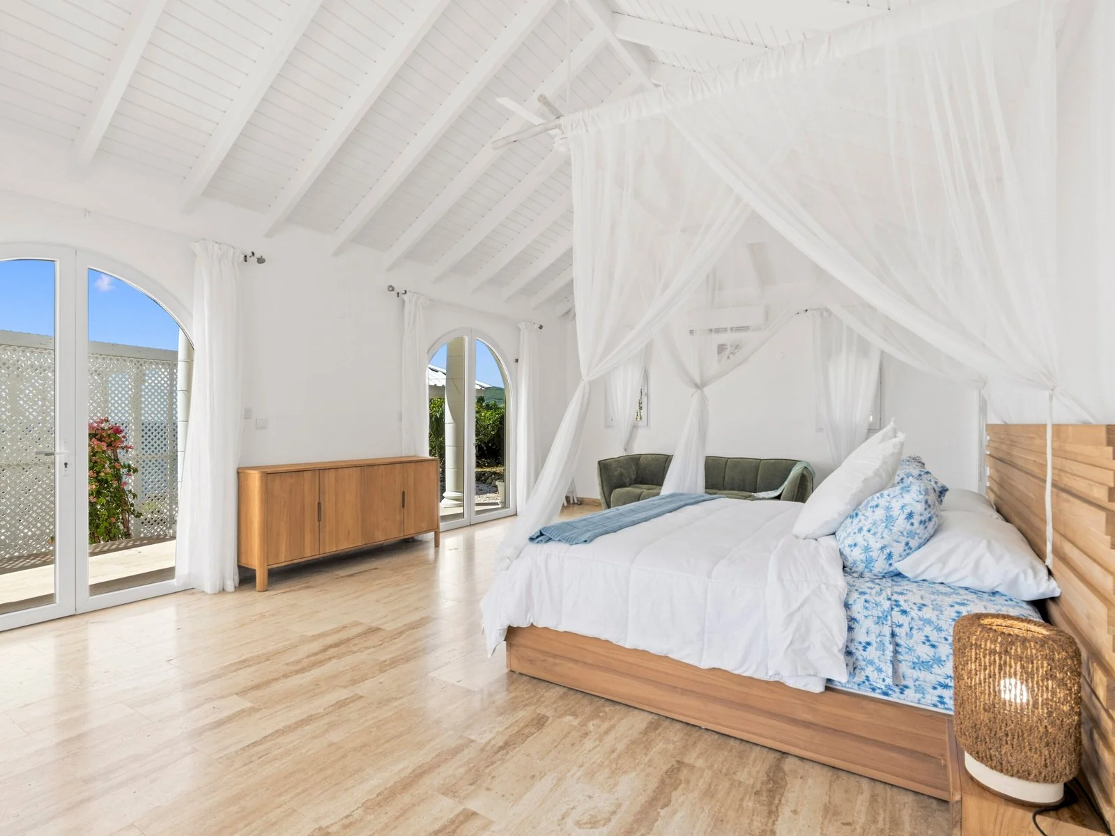 Master bedroom with king bed