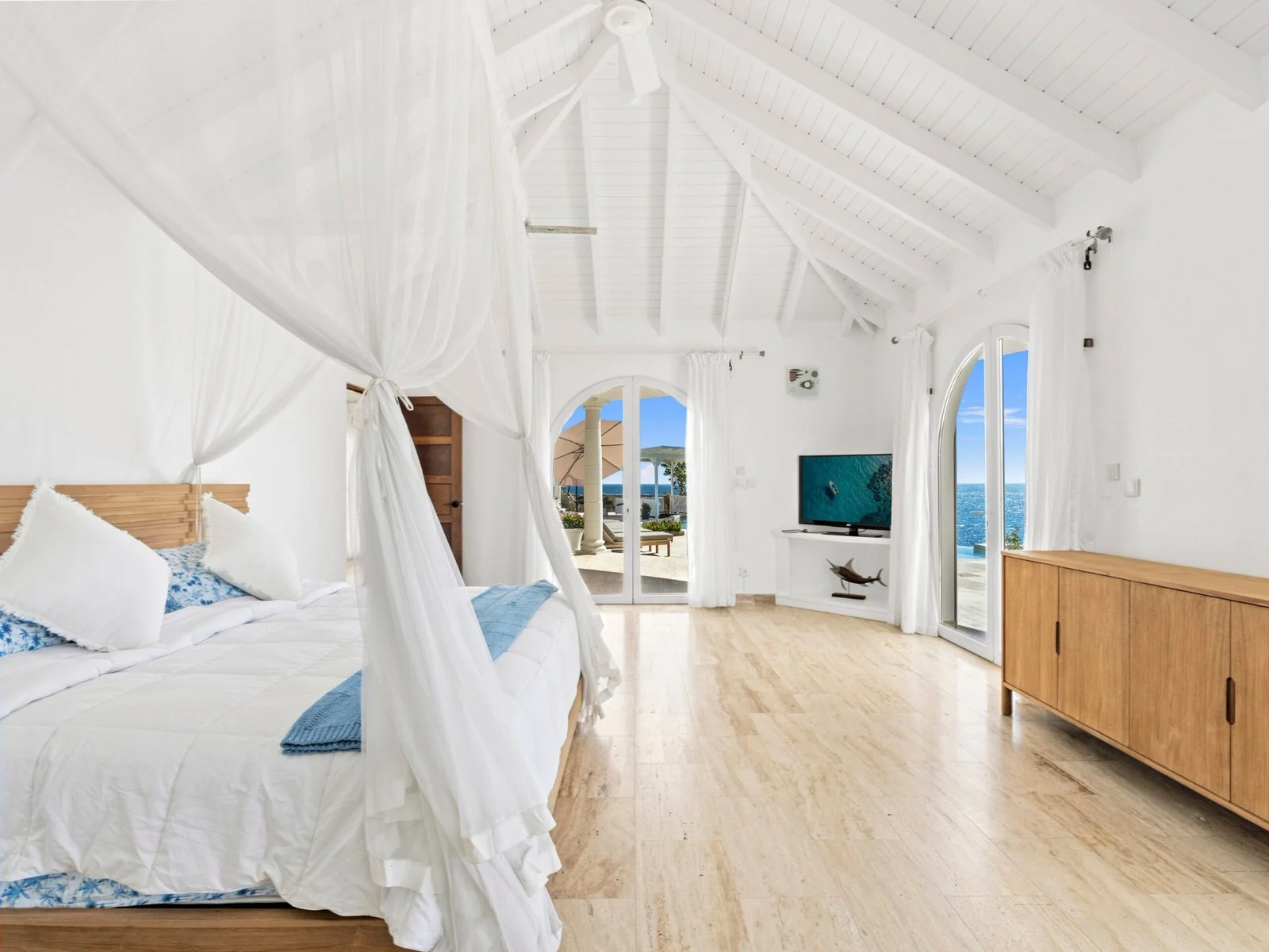 Master bedroom with king bed
