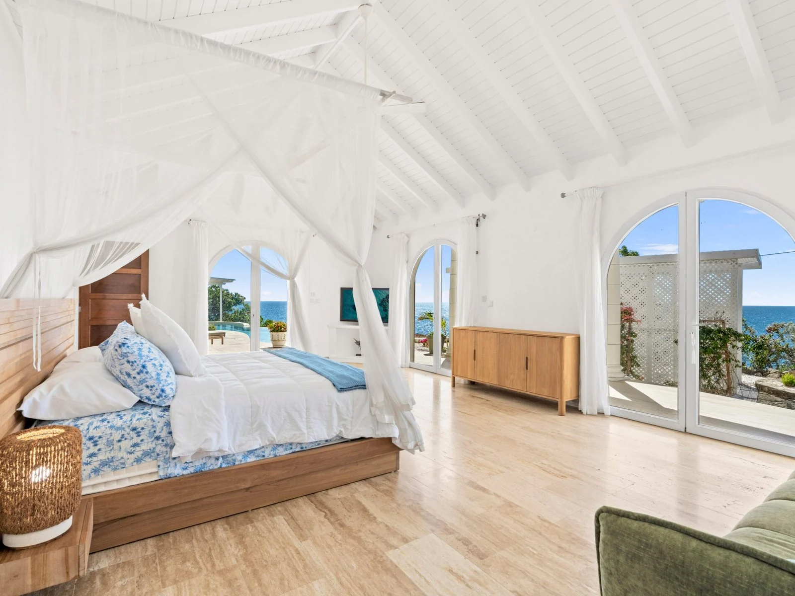 Master bedroom with king bed