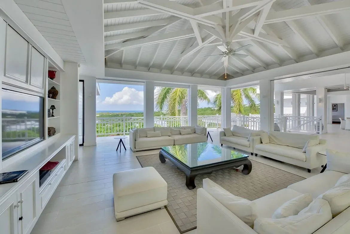 Thoughtful touches throughout, including wooden storage and natural accents.