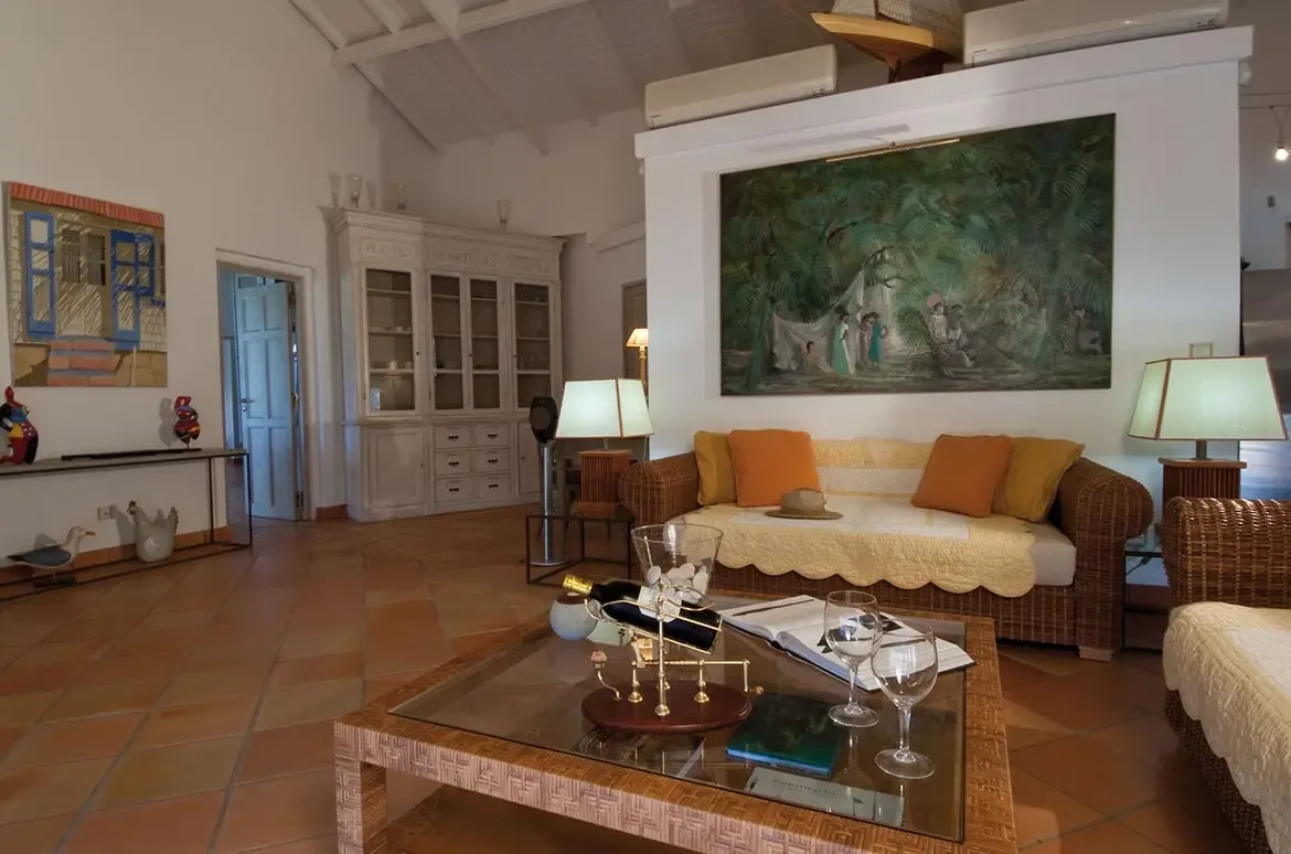 Dine with ocean views from this elegant dining area.