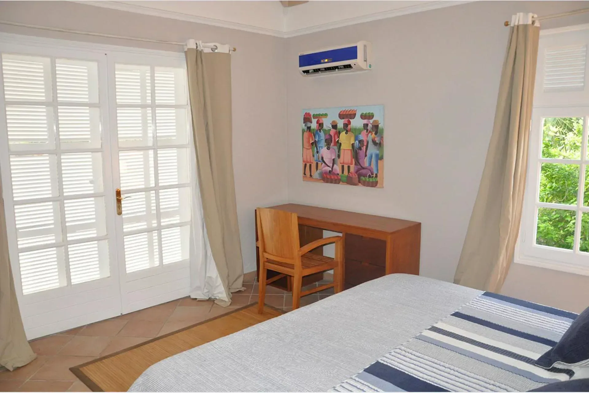 Guest bedroom with comfortable accommodations.