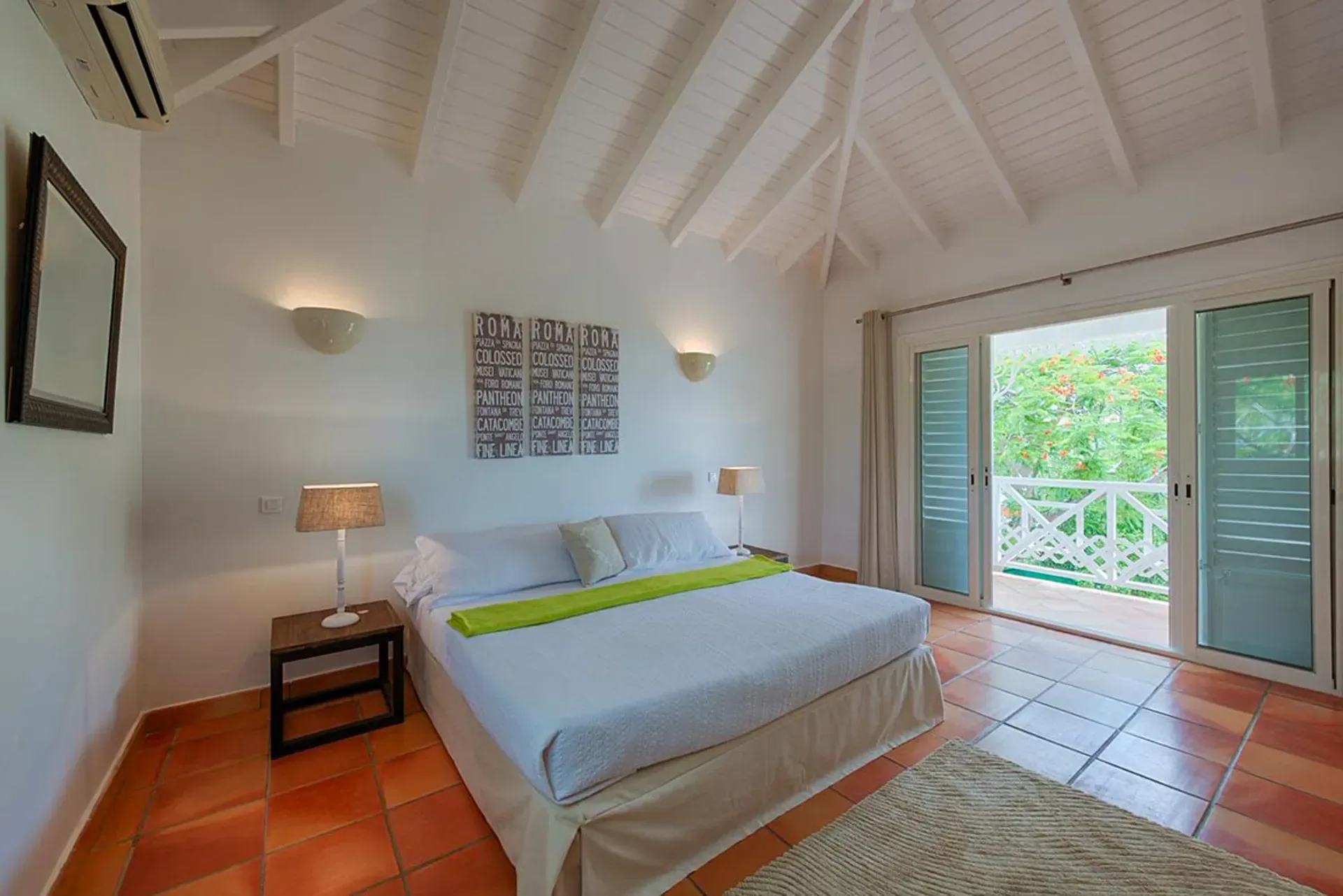 Sleep in airy elegance with direct terrace access.