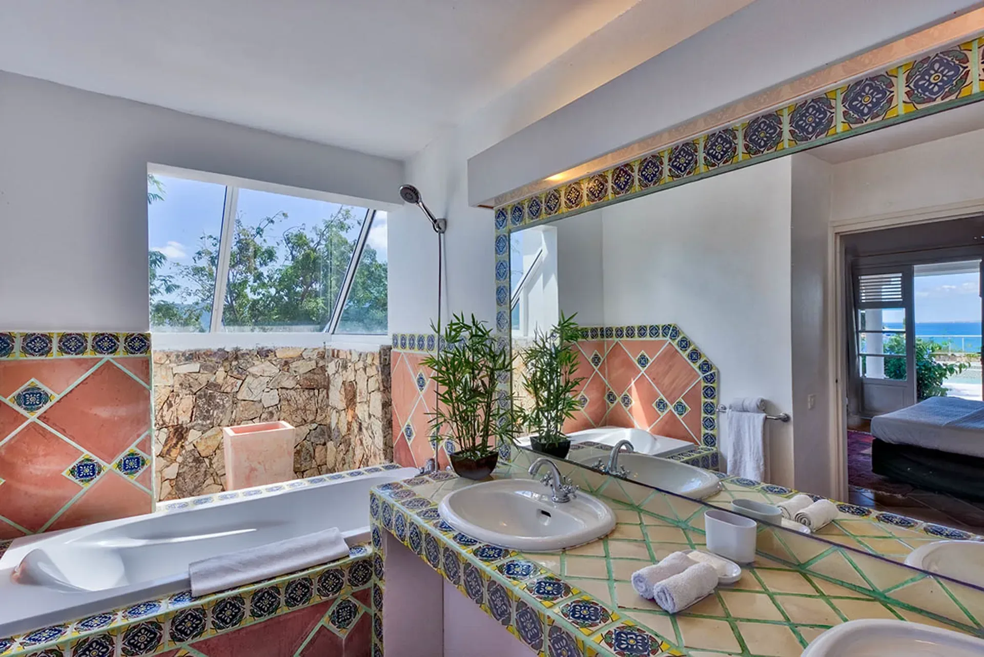Soaking tub for ultimate relaxation.